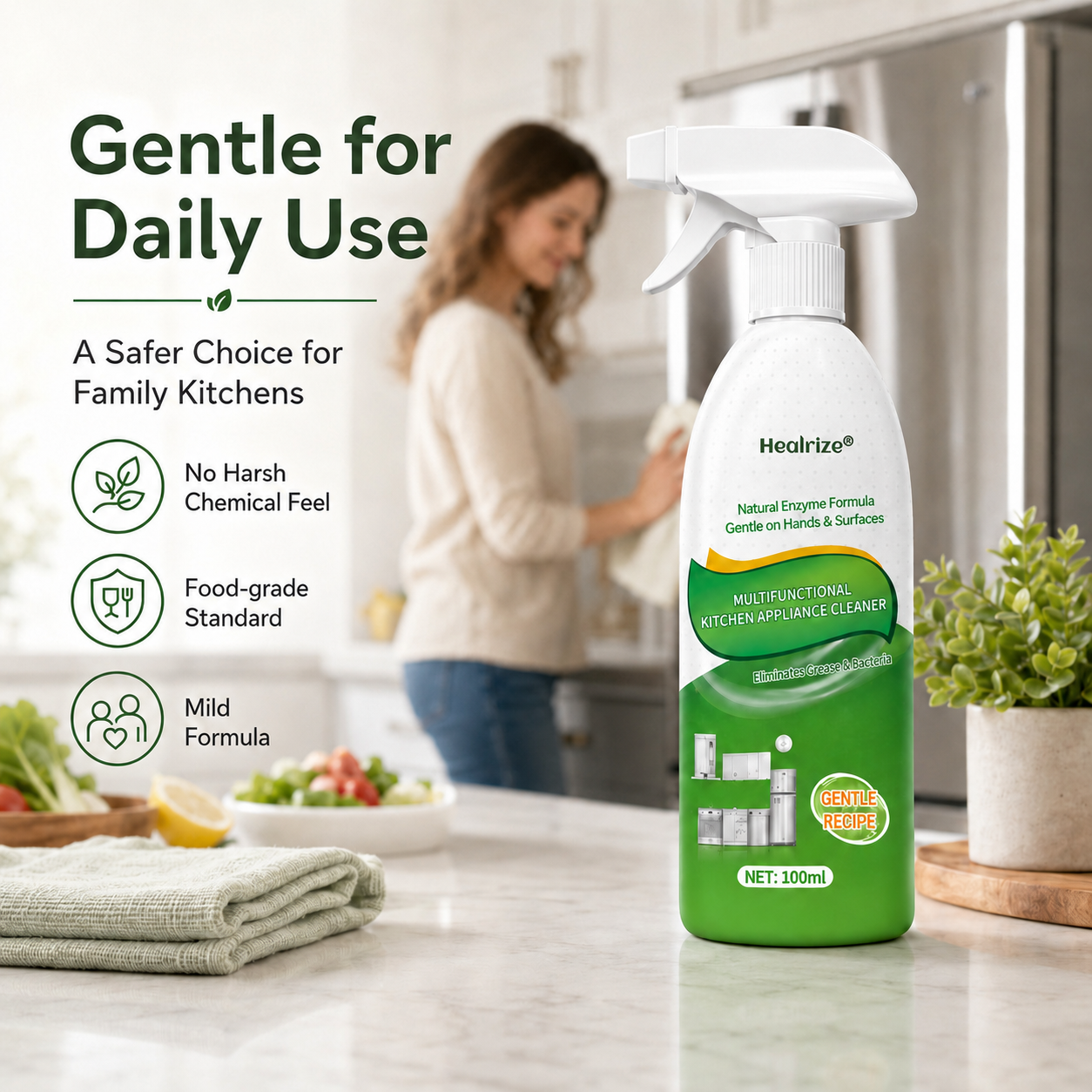 🔥 49% OFF Today — Healrize® High-Efficiency Kitchen Cleaner | Powerful Deep Cleaning Spray for Grease, Dirt & Stubborn Stains🎉2