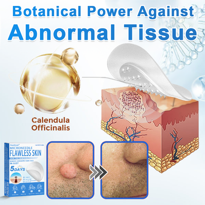📌 Awzlove® 2-in-1 Microneedle & Hydrocolloid Patch | Raised Moles,Acne,  Flat Warts & Skin Tags Remover | Improves Wrinkles, Scars & Blemishes | Invisible Star Pimple Patches for Face & Body | 🎁🎁4