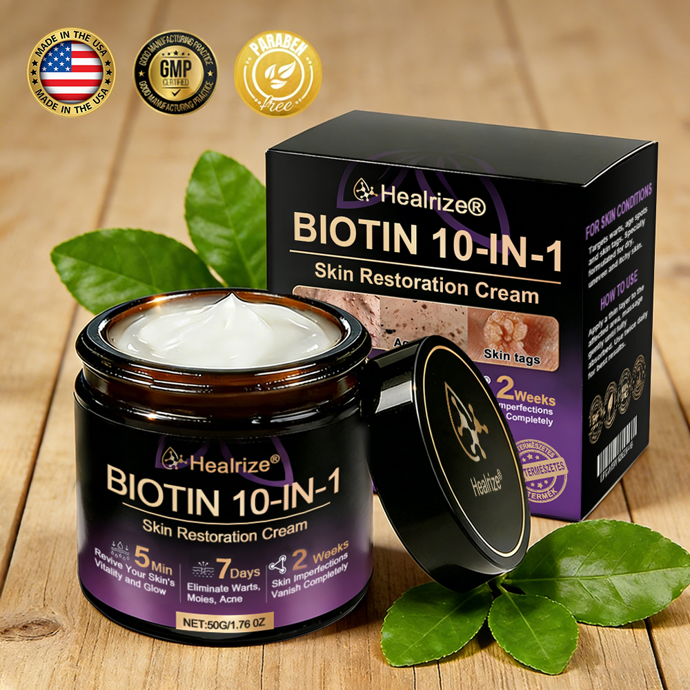 Made and Shipped from USA ✨𝐇e𝐚l𝐫i𝐳e® Biotin 10-in-1 Skin Restoration Cream 🍀