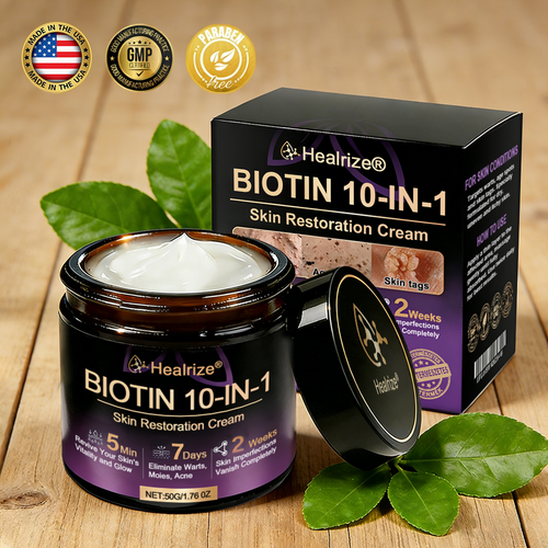 Made and Shipped from USA ✨𝐇e𝐚l𝐫i𝐳e® Biotin 10-in-1 Skin Restoration Cream 🍀