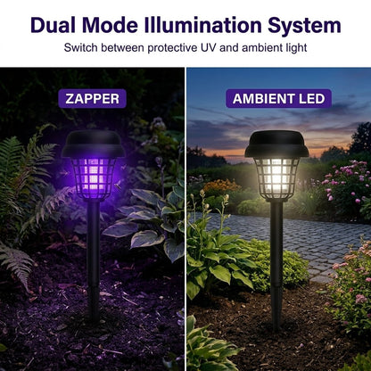 Last Day 49%OFF🔥 Healrize® Solar Mosquito Zapper Light | 2-in-1 UV Bug Zapper & Outdoor LED Garden Stake Light for Patio, Yard, Camping & Backyard🌙1