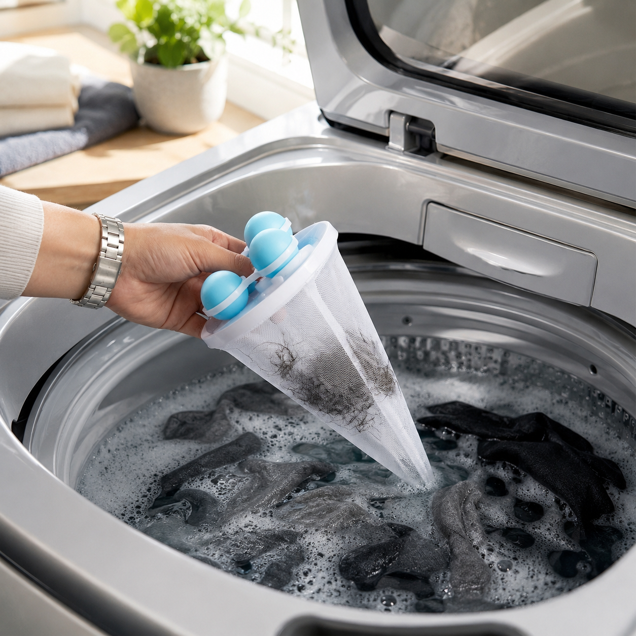 🧺 50% OFF Today — Healrize® Pet Hair Laundry Catcher Bag | Reusable Washer Hair Filter for Dog & Cat Hair, Lint & Laundry Debris 🧼2