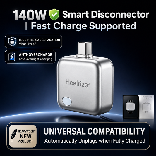 🔋 49% OFF Today — Healrize® 140W Auto-Disconnect Battery Guard Charger | USB-C GaN Fast Charger for Phones, Tablets, Laptops & Gaming Handhelds⚡1