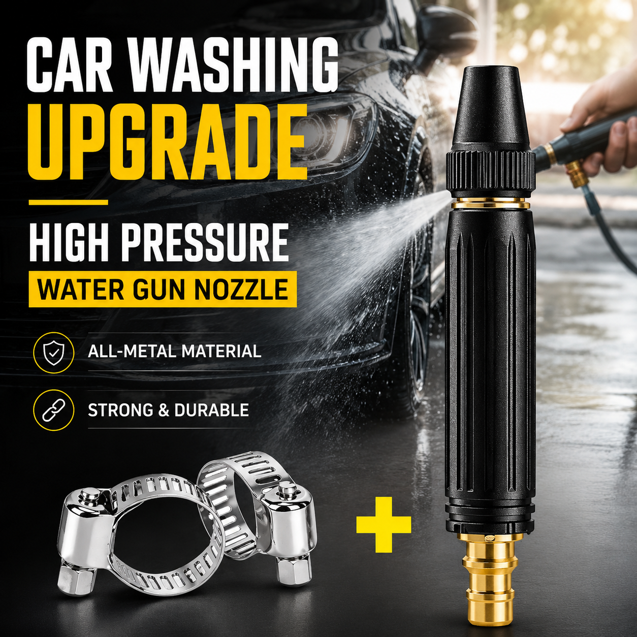 🚗LAST DAY 50% OFF TIMNAMY®Powerful High-Pressure Home Car Wash & Garden Sprayer✨✨1