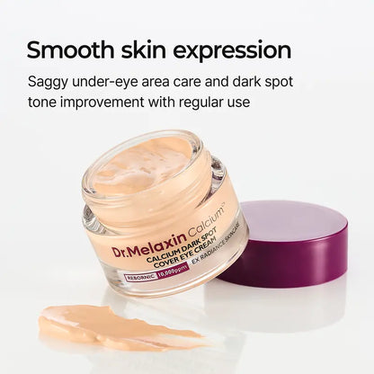 💗 Hudros® Crema Correctora para Contorno de Ojos con Calcio | Ayuda a Disimular Ojeras, Manchas, Líneas Finas y Piel Apagada💗1