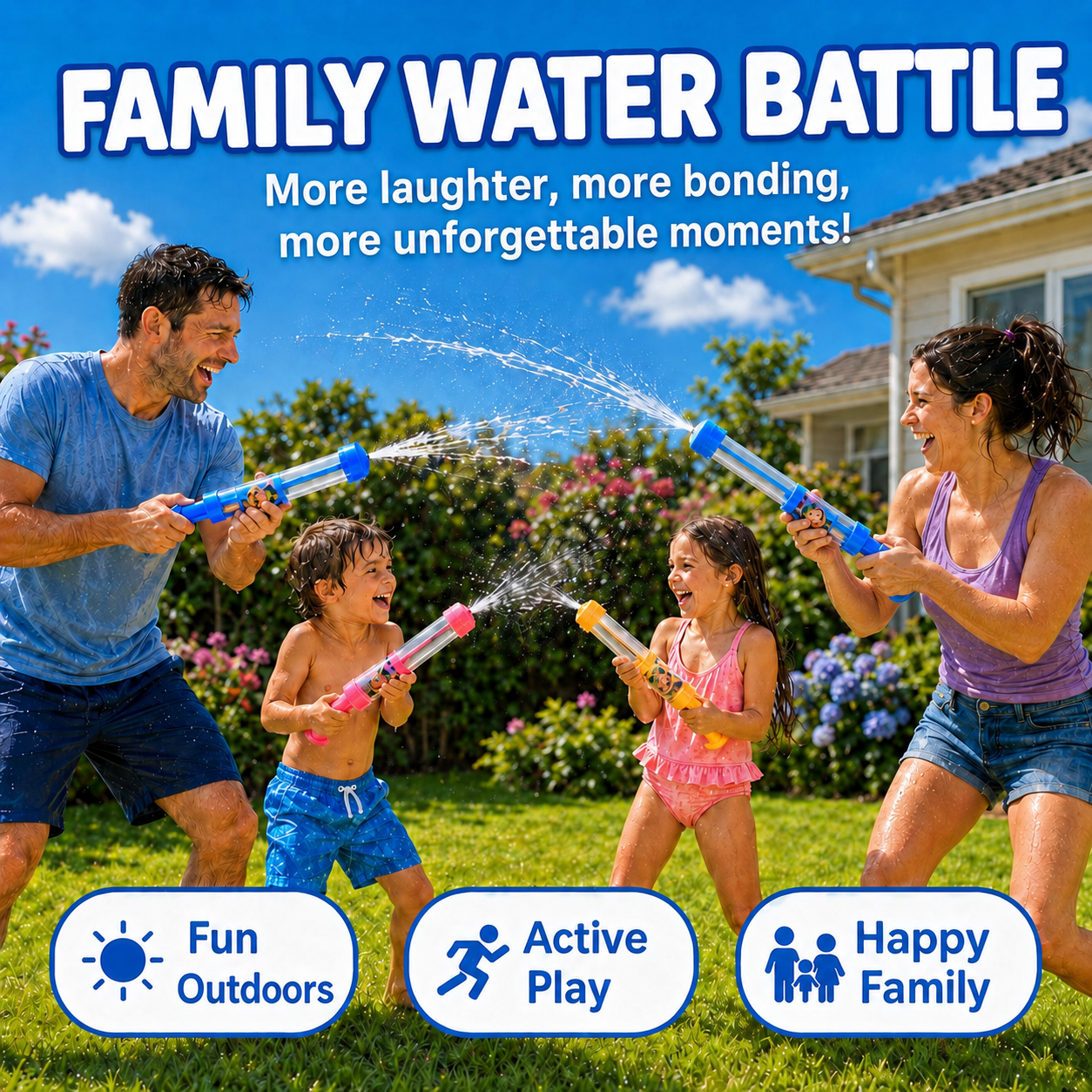 🥳 2026 HOT SALE💞70K+ SOLD! · 58% OFF! TIMNAMY® Pull-Out Firework Water Gun Toy 🎆💦 Fun Splash Water Blaster for Pool, Beach, Bath & Garden💦2