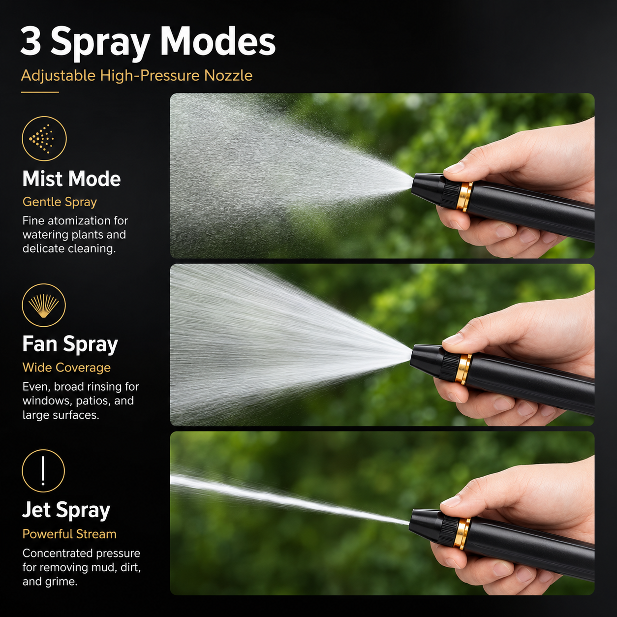 🚗LAST DAY 50% OFF TIMNAMY®Powerful High-Pressure Home Car Wash & Garden Sprayer✨✨1