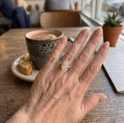 🎁 90% OFF TODAY: Yellow Gold Marquise-Cut Diamond Ring — Stop Saving Your Radiance for "Someday" — Own the Luxury You Deserve, Right Now 🎁