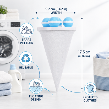 🧺 50% OFF Today — Healrize® Pet Hair Laundry Catcher Bag | Reusable Washer Hair Filter for Dog & Cat Hair, Lint & Laundry Debris 🧼2
