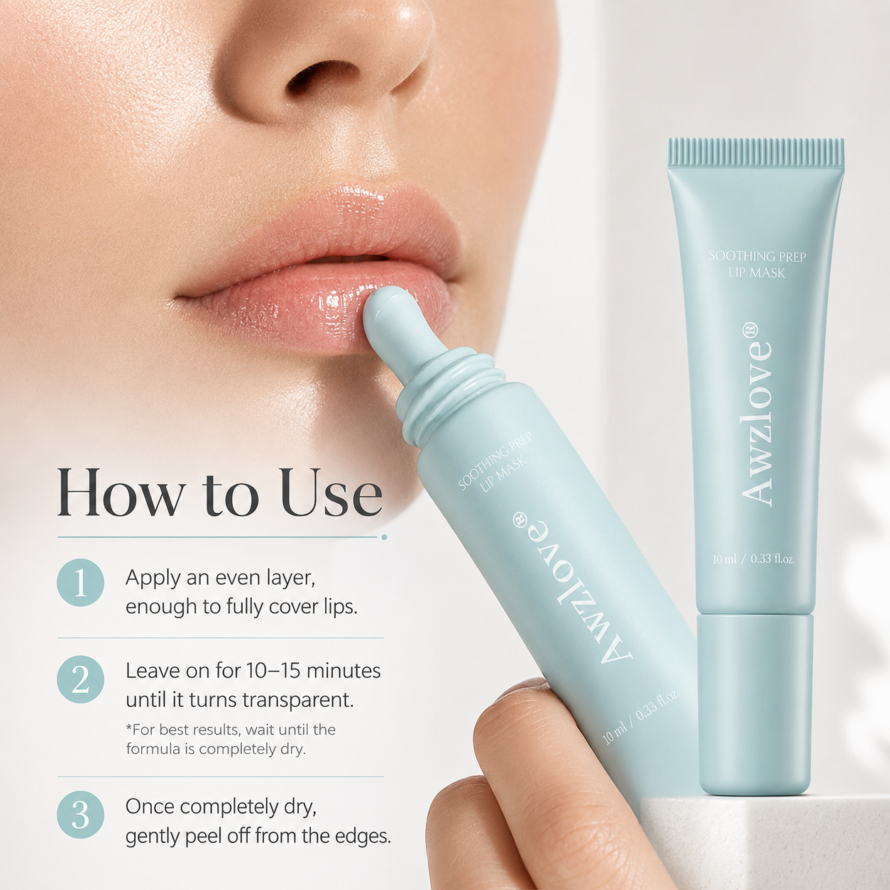 💋 Awzlove® Peel-Off Lip Mask — Gentle Exfoliating & Hydrating Prep for Flawless Makeup ✨✨2
