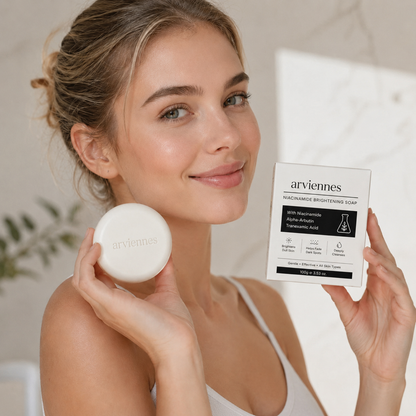 🚿 Healrize® 3D Niacinamide & Alpha-Arbutin Brightening Beauty Soap – Face & Body Cleansing Bar for Dull, Uneven-Looking Skin
