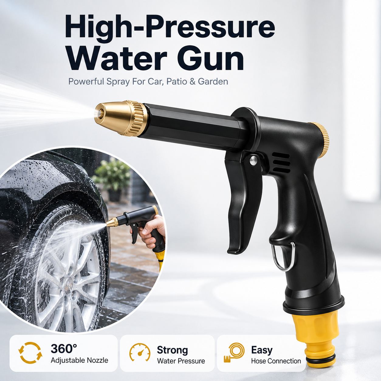 🚀 2026 New Version Upgraded TIMNAMY® Portable High-Pressure Water Sprayer | Blast Away Dirt, Mud & Grime with Ease🚗🚗3