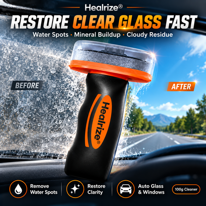 🧼Healrize® Glass Restoration Kit – Water Spot & Oily Residue Remover for Auto & Home Glass