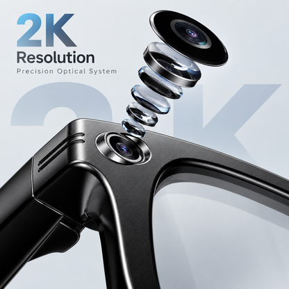 🤖Healrize®Smart AI Translation Camera Bluetooth Glasses👓—8 MP Pixels, 160+ Languages, Real-Time Translation