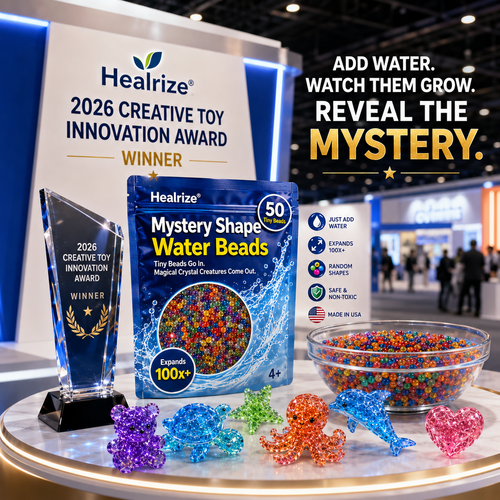 🏆 Healrize® Mystery Shape Water Beads – Magic Growing Crystal Creatures Kit for Creative Water Play, Science Discovery & Family Fun