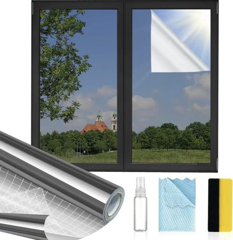 🔥 50% OFF Today — Healrize® Reflective Window Privacy Film | Daytime Mirror Window Tint for Heat Control, UV Protection, Home, Office & Car Glass🏠🪟1