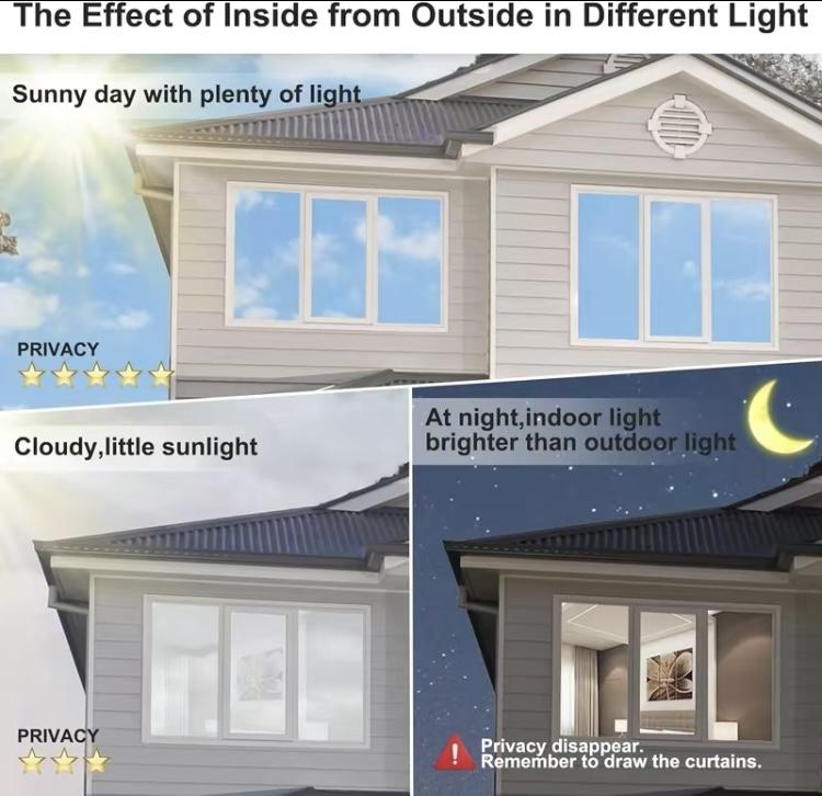 🔥 50% OFF Today — Healrize® Reflective Window Privacy Film | Daytime Mirror Window Tint for Heat Control, UV Protection, Home, Office & Car Glass🏠🪟1